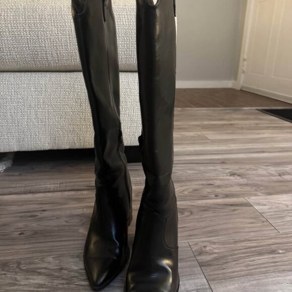 Western Style Black Boot - Picture 3 of 7